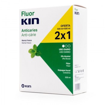 fluor kin colutorio diario anticaries 500 ml